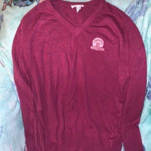 Dache made in USA 100% Drlon Acrylic black oaks golf course sweater